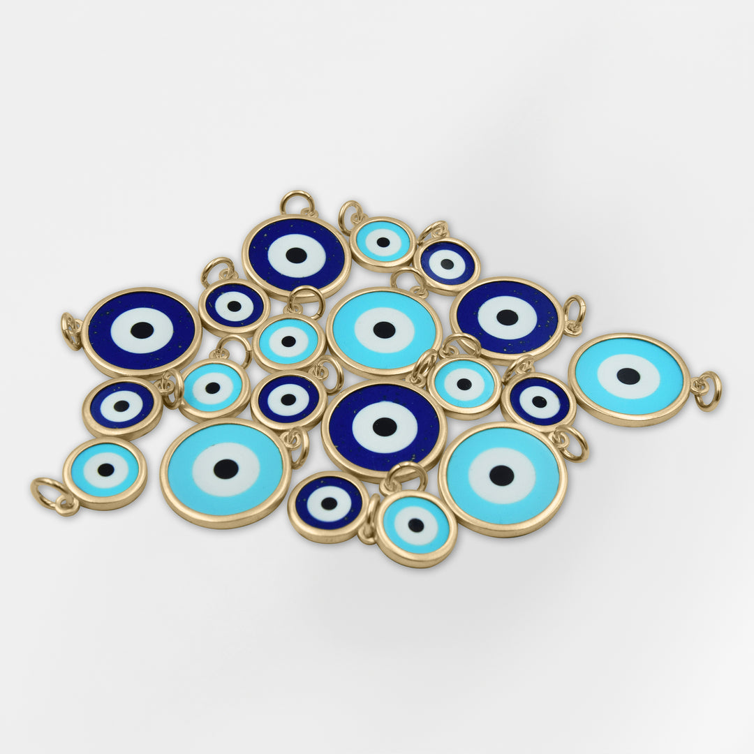 Mati, Greek Blue Evil Eye Pendant Necklace