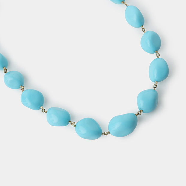 14k Gold and Turquoise Necklace
