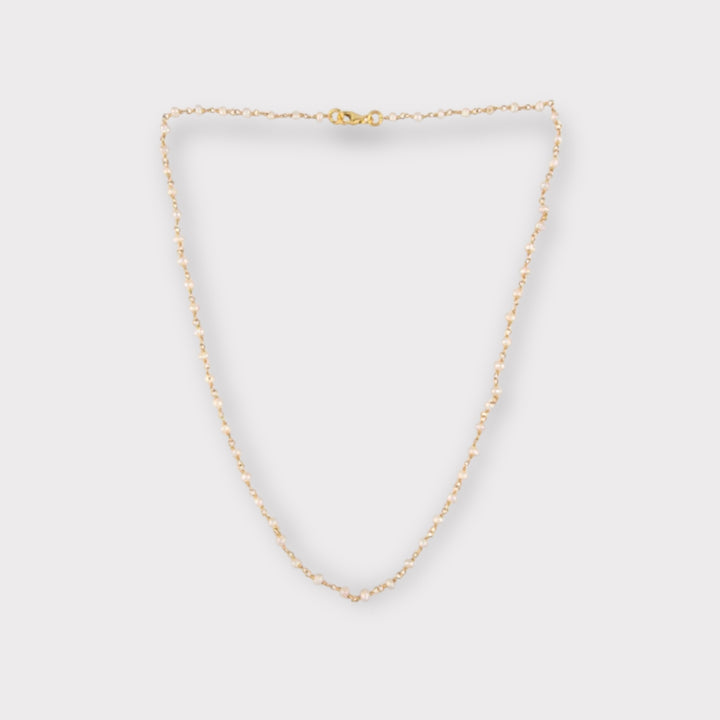 White Pearl Beaded Necklace - Helen Georgio - Small Things We Love